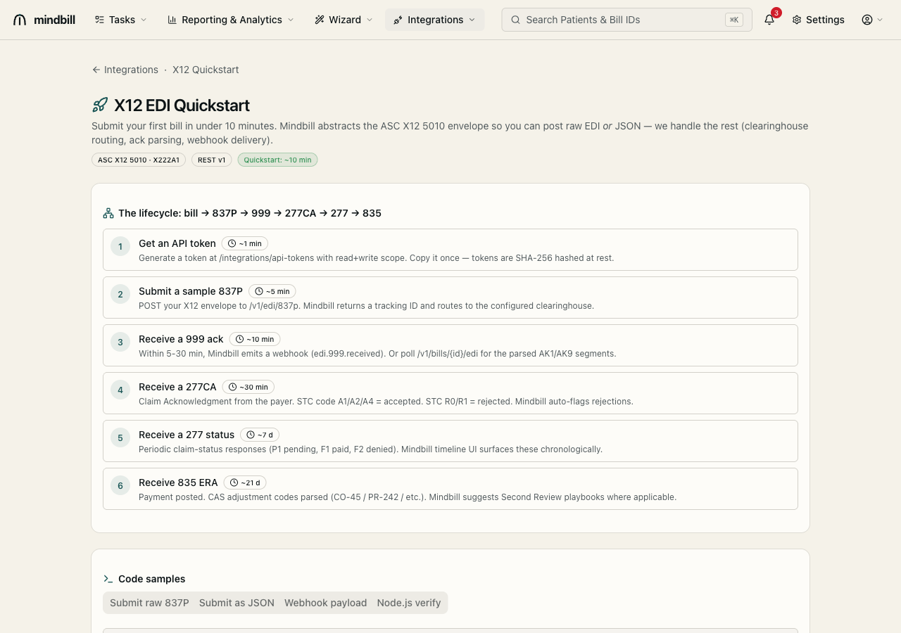Step 4 — Validate in the sandbox first